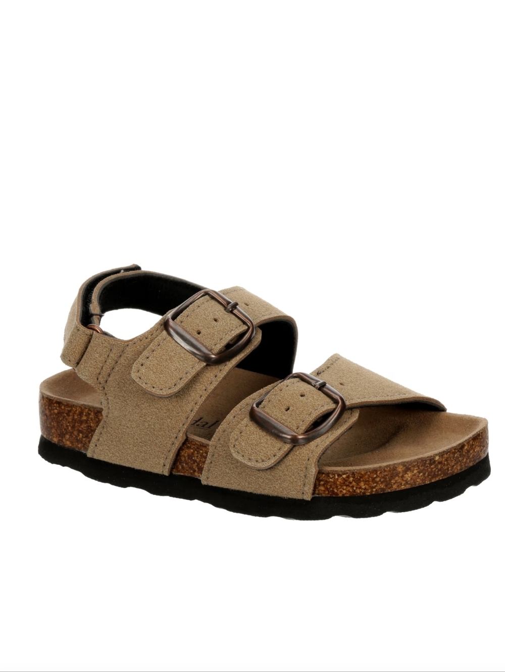 Bjorndal Kids Tan Double-Strap Buckle Sandals